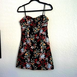 Urban Outfitters Embroidered Little Black Dress